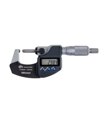 Micrómetro digital externo de 0-25 mm 0,001 mm Para tubos con tope y punta esférica - 395-271-30