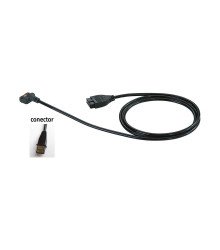 Cable de comunicación plano estándar recto sin botón DATOS-1m - 905338