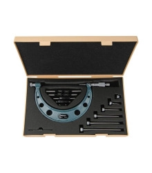 Micrómetro externo 0-100mm 0.01mm con topes intercambiables 104-139A