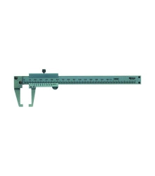 Pie de Metro Vernier Mitutoyo 150 mm 0,05 mm con Puntas Cilíndricas para Canales 536-151