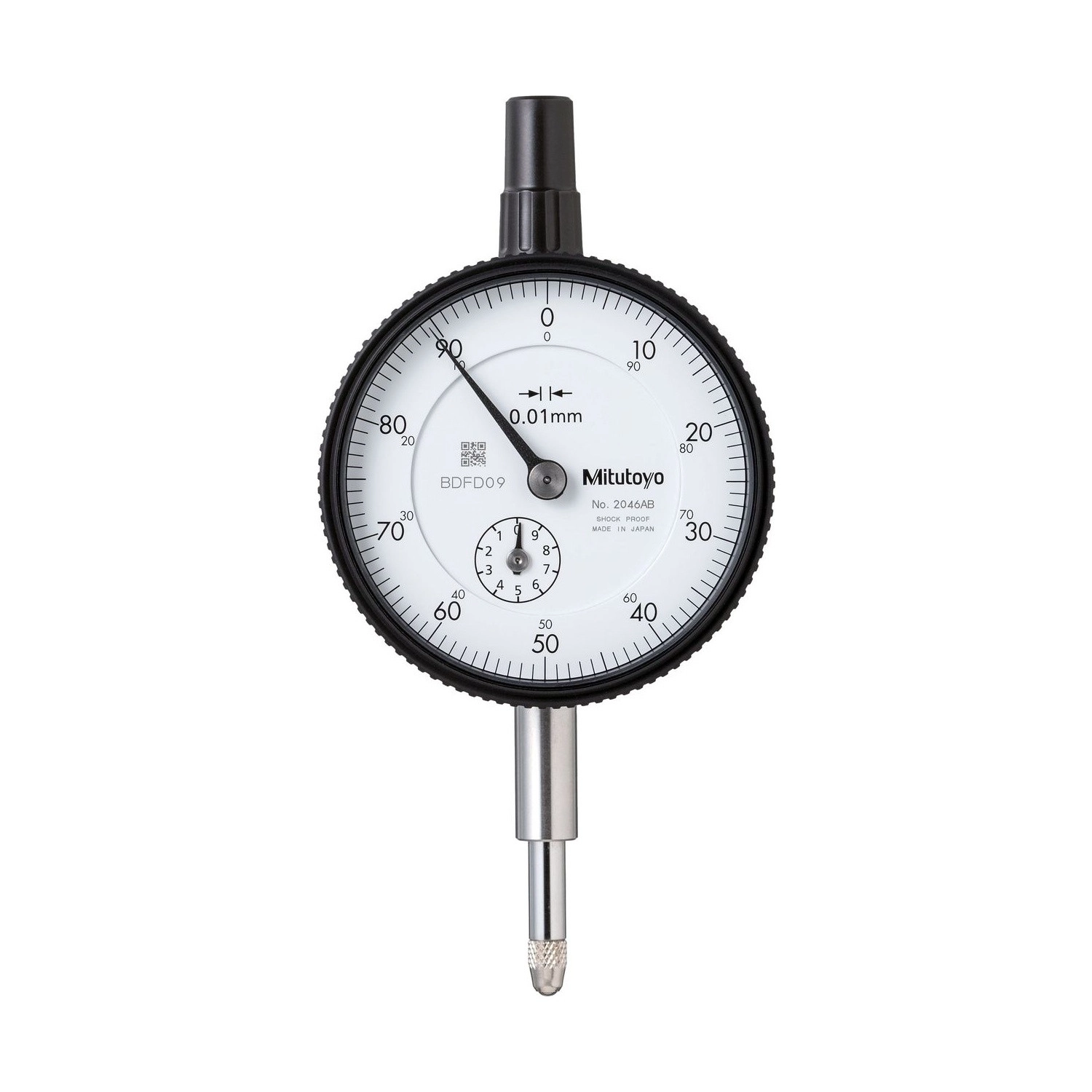 Reloj Comparador Capacidad 10mm resolución 0,01mm C/ Tapa Lisa Mitutoyo 2046AB - Tienda Oficial | Producto Original