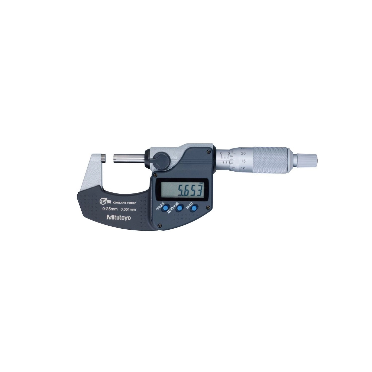 Micrómetro digital externo 0-25 mm 0,001 mm Sin Salida de Datos y Protección IP65 293-240-30 - Mitutoyo Tienda Oficial | Producto Original