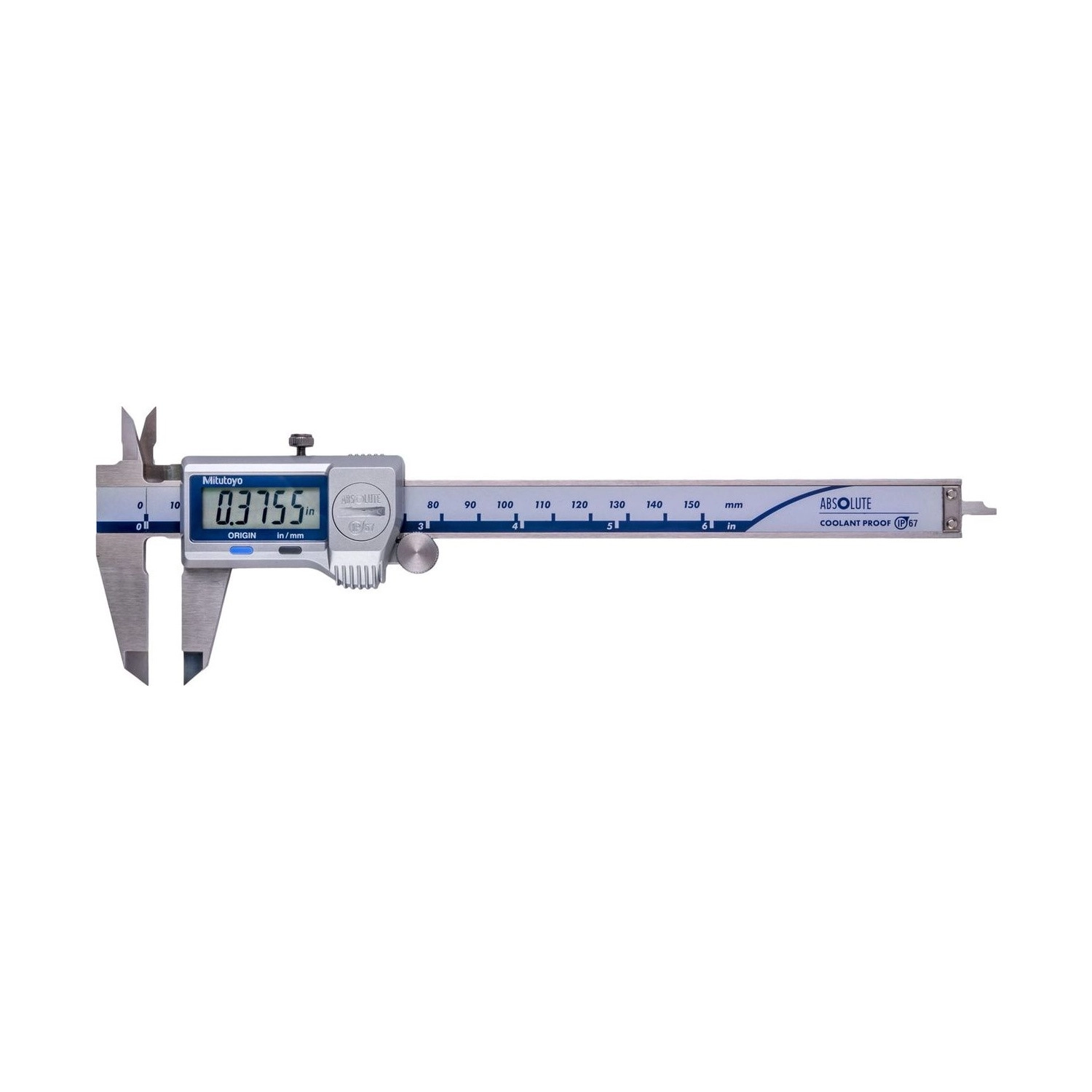 Pie de Metro Vernier Digital Mitutoyo 150mm IP67 sin Salida de Datos 500-752-20 - ABSOLUTE - Tienda Oficial | Producto Original