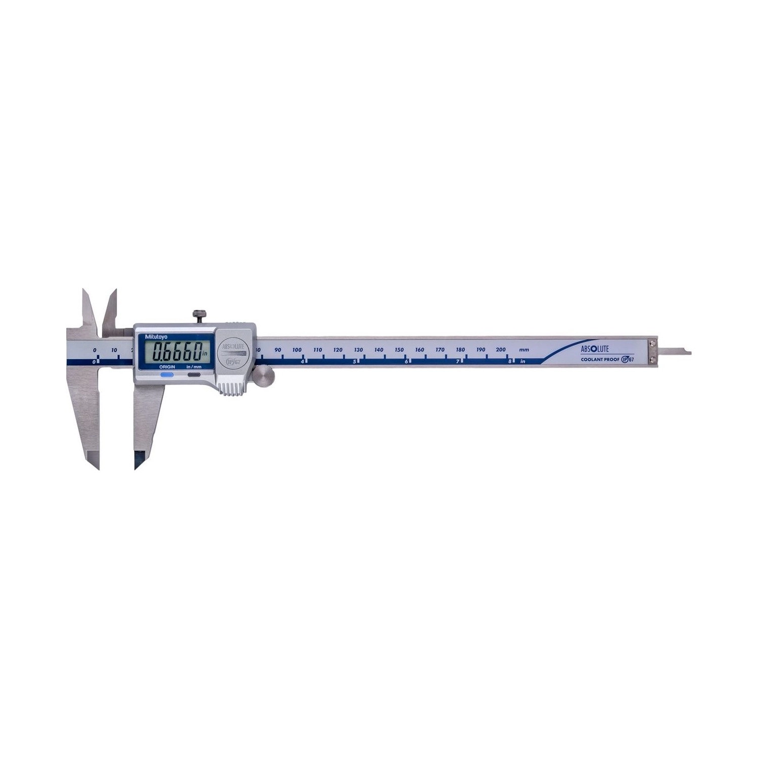 Pie de Metro Vernier Digital Mitutoyo 200mm IP67 sin Salida de Datos 500-753-20 - ABSOLUTE - Tienda Oficial | Producto Original