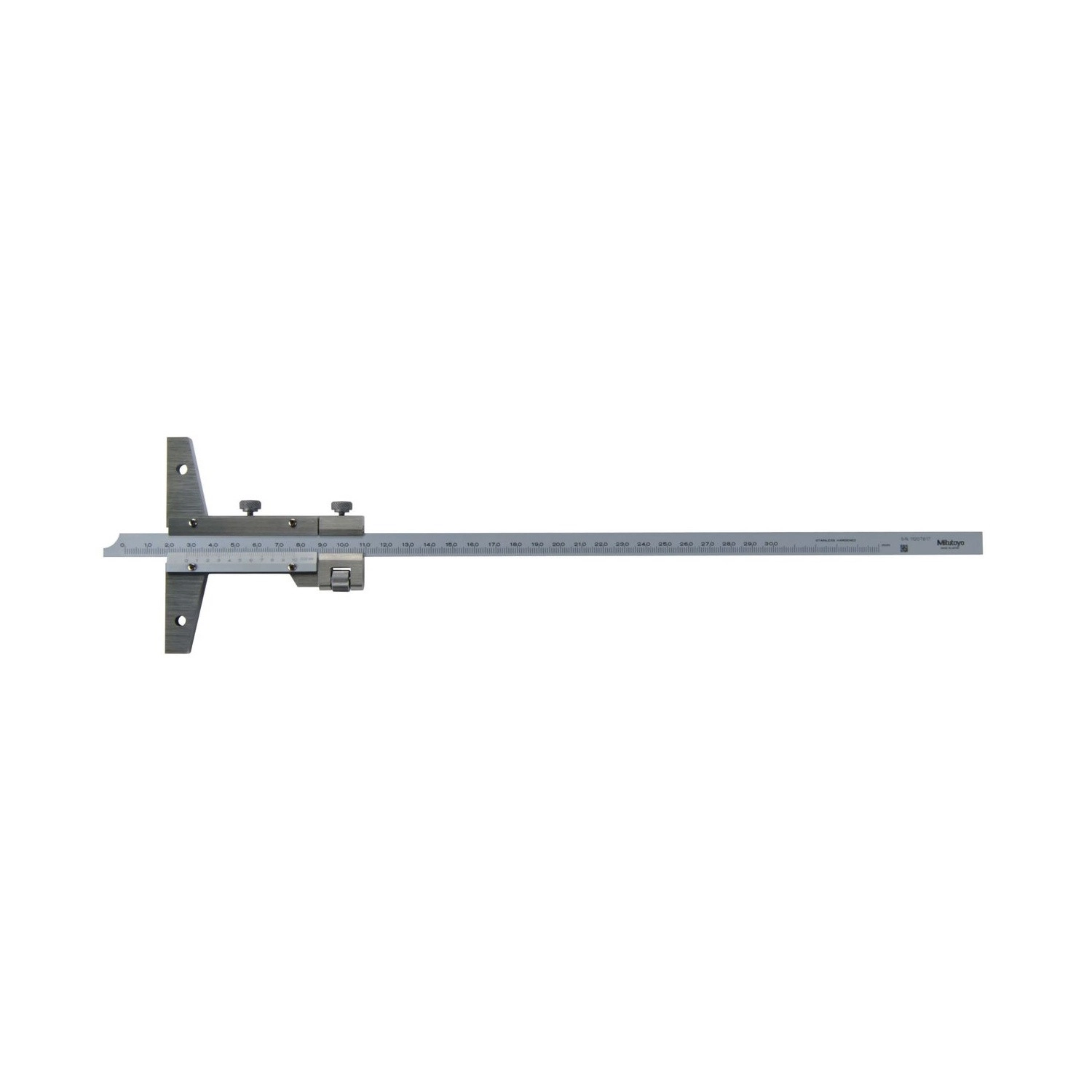 Pie de Metro de Profundidad Vernier Mitutoyo 300 mm 0,02 mm con Ajuste Fino 527-103 - Tienda Oficial | Producto Original