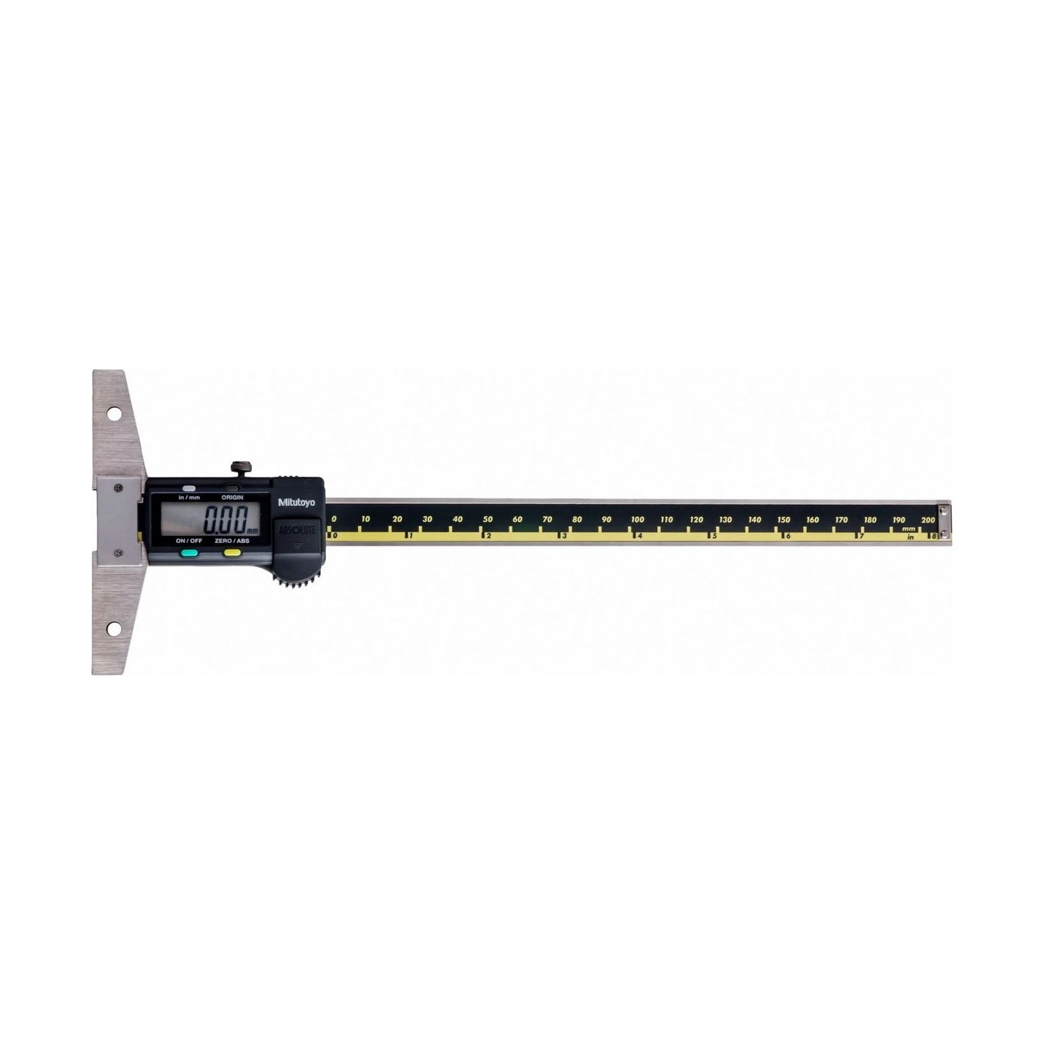 Pie de Metro de Profundidad Digital ABSOLUTE Mitutoyo 200 mm 0,01 mm 571-212-30 IP67 - Tienda Oficial | Producto Original