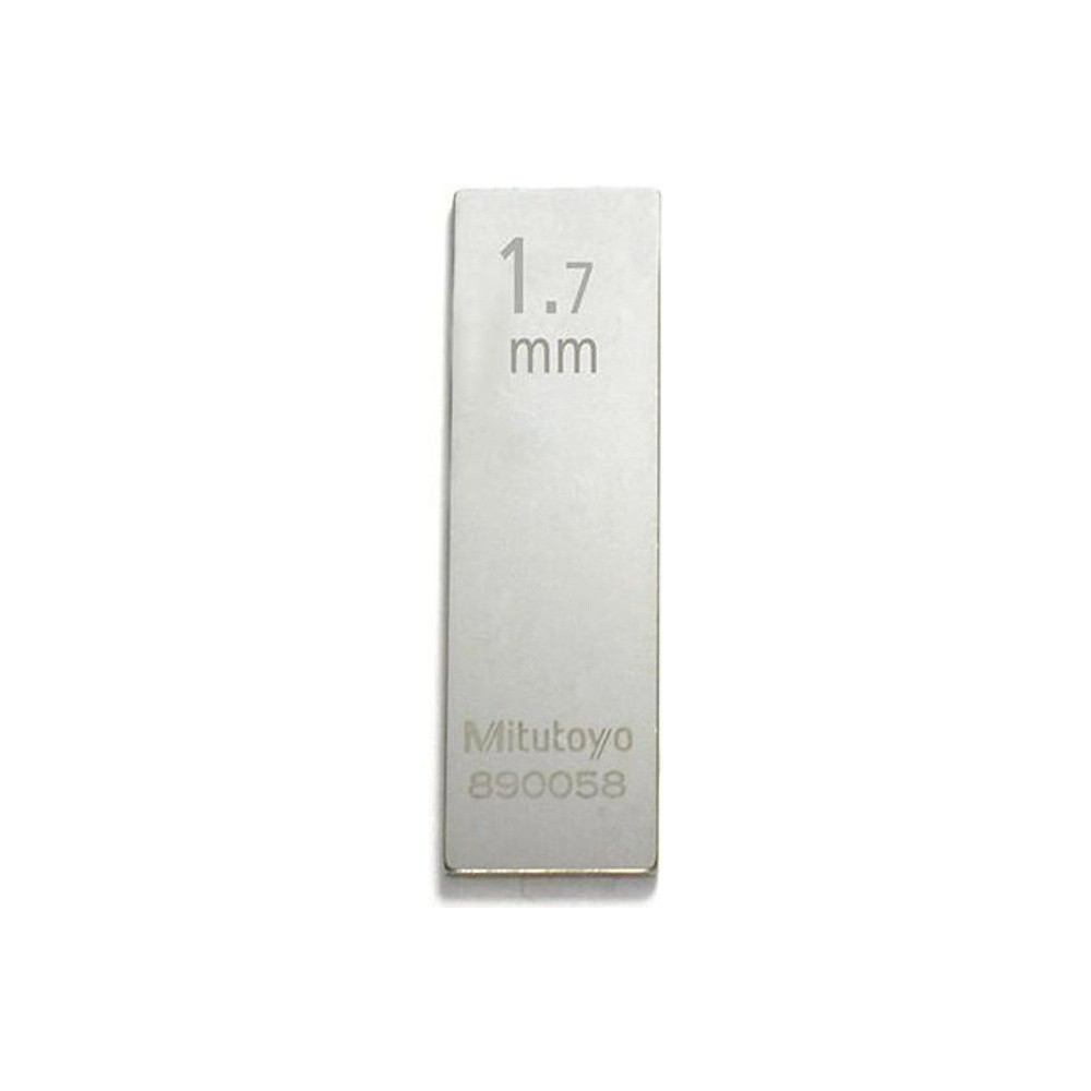 Bloques Patrón Individual 1,7mm En Acero Clase K - 611517-016 - Mitutoyo Tienda Oficial | Producto Original