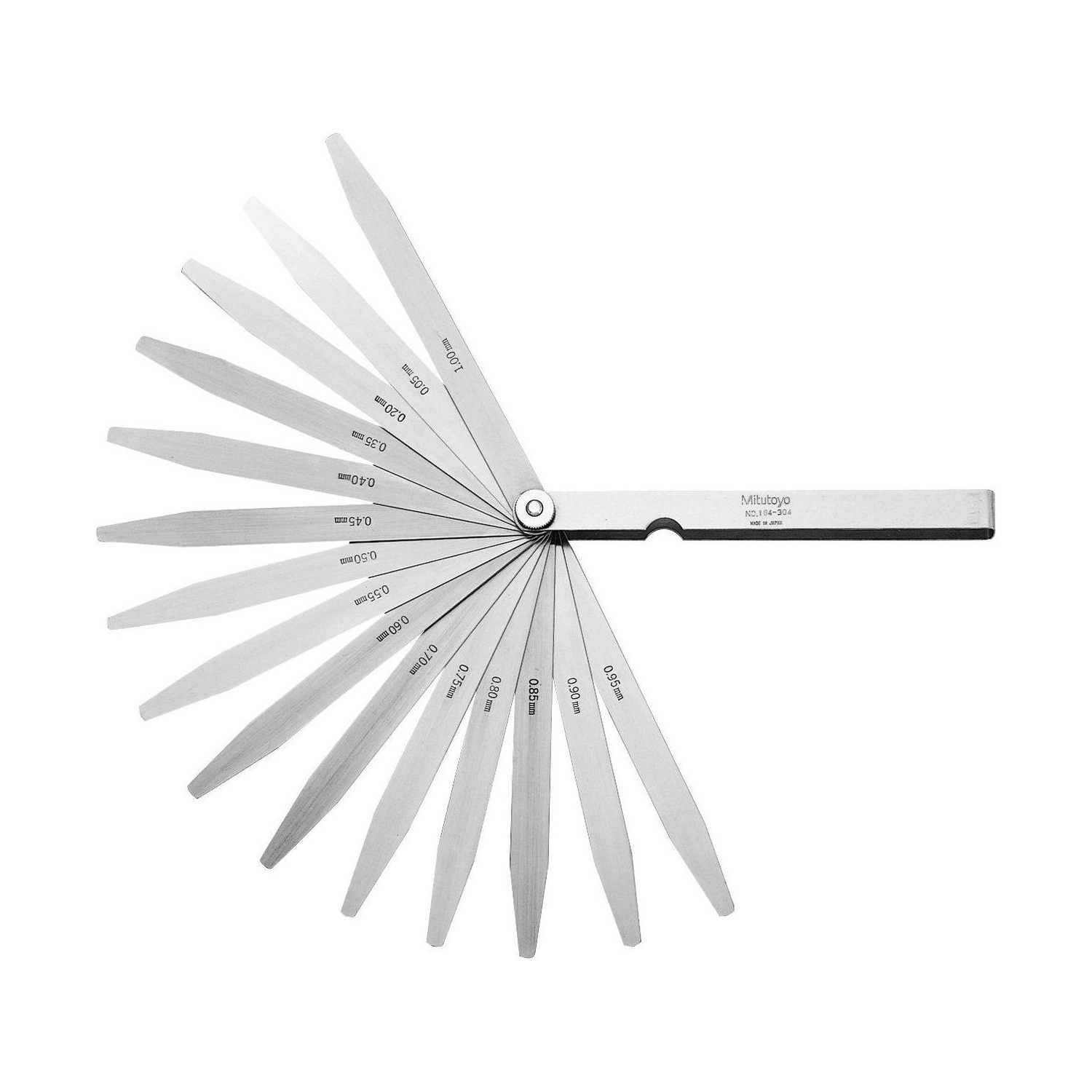 Gauge De Láminas 0,05-0,8mm 10 hojas - 184-306S - Mitutoyo Tienda Oficial | Producto Original