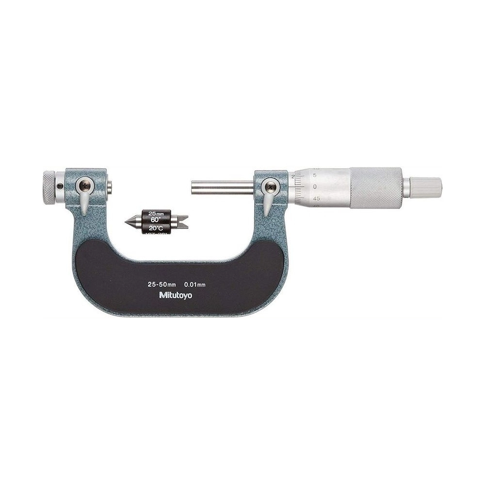 Micrómetro externo 25-50 mm 0.01 mm para Roscas 126-126 - Mitutoyo Tienda Oficial | Producto Original