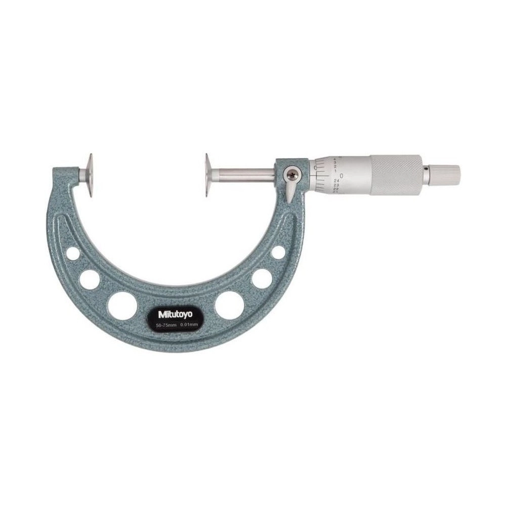 Micrómetro externo analógico Tipo Disco 50-75 mm / 0.01 mm - 123-103 - Mitutoyo Tienda Oficial | Producto Original