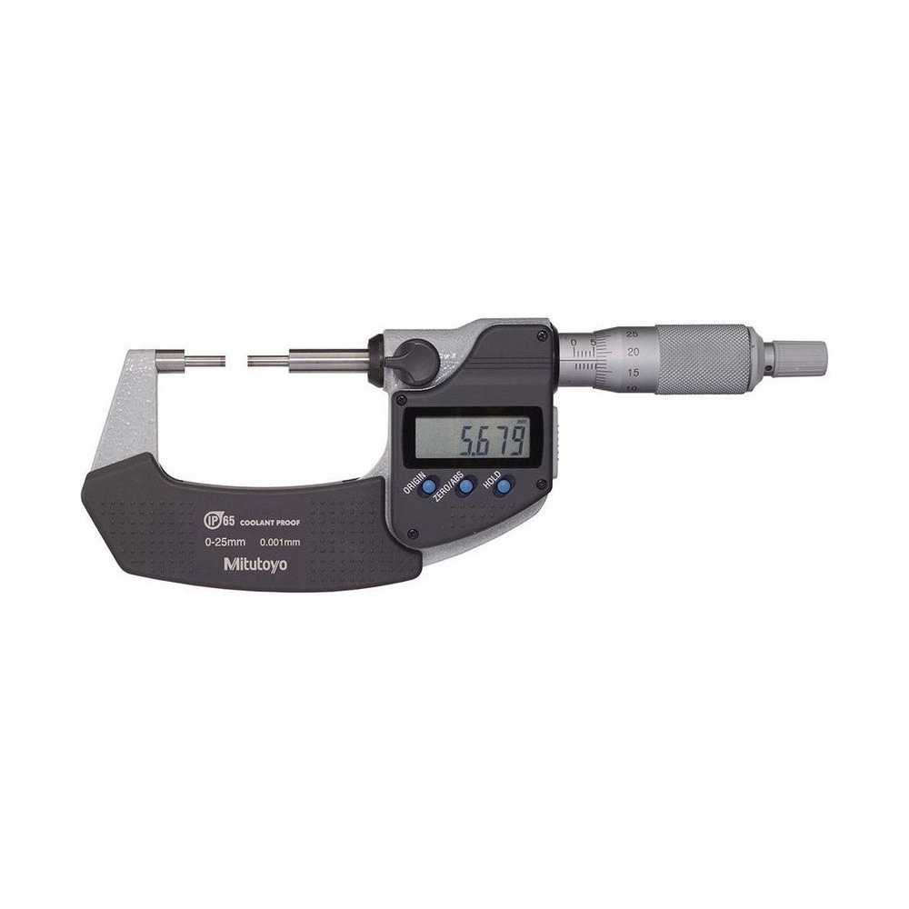 Micrómetro digital externo 0-25 mm 0,001 mm con puntas finas - 331-251-30 - Mitutoyo Tienda Oficial | Producto Original