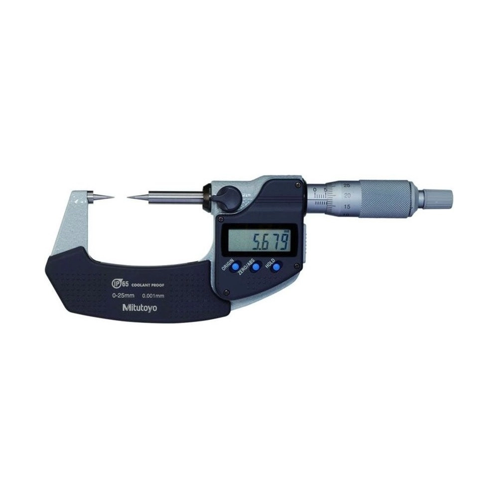 Micrómetro externo digital 0-25 mm 0.001 mm con puntas cónicas 342-261-30 - Mitutoyo Tienda Oficial | Producto Original