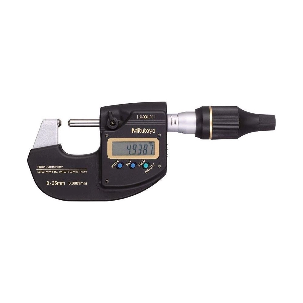 Micrómetro Externo Digital MDH 0-25mm 0,0001mm El Más Preciso del Mundo 293-100-20 - Mitutoyo Tienda Oficial | Producto Original