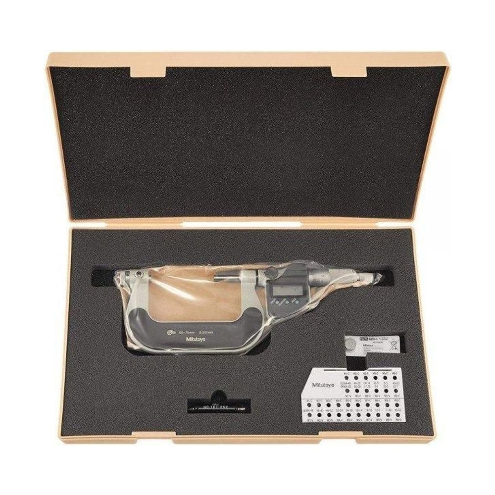 Micrómetro digital externo para roscas de 50-75 mm / 0.01 mm (tapas / puntas intercambiables se venden por separado) - 326-253-30 - Mitutoyo Tienda Oficial | Producto Original