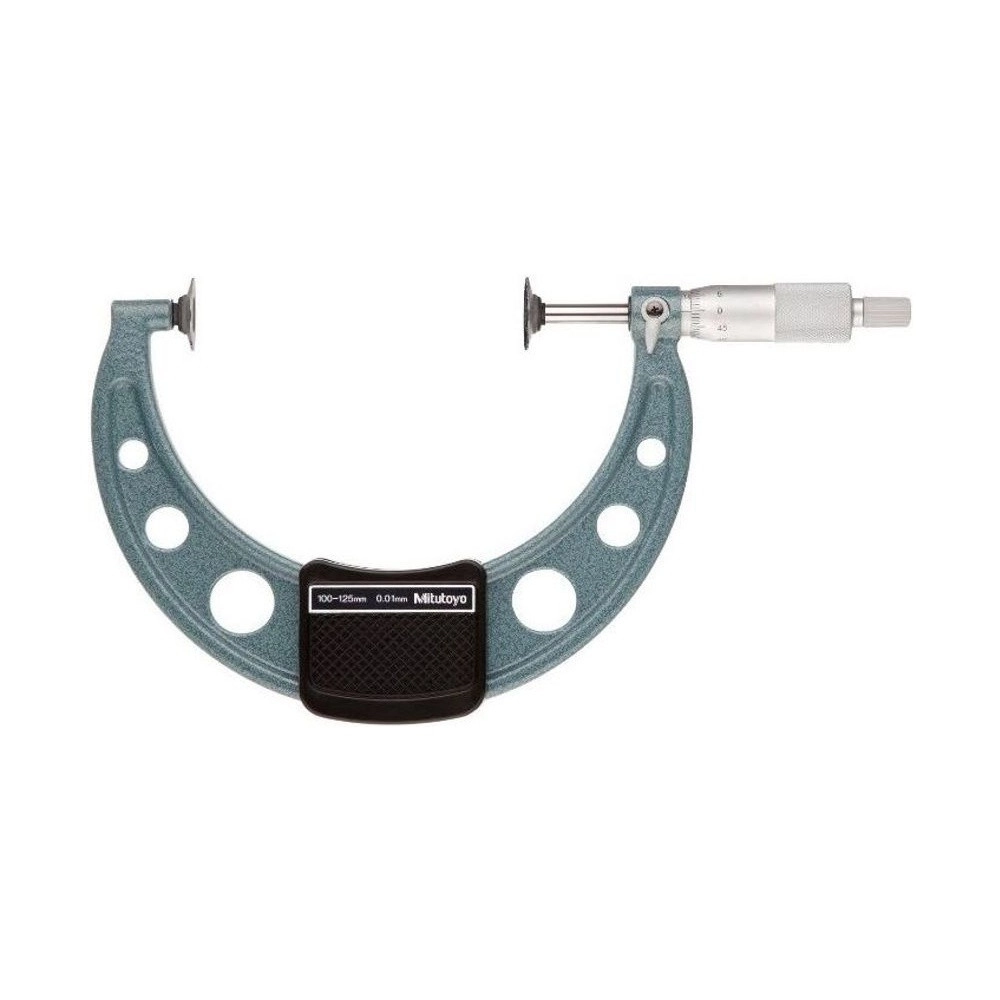 Micrómetro externo Tipo Disco 100-125 mm 0.01 mm 123-105 - Mitutoyo Tienda Oficial | Producto Original