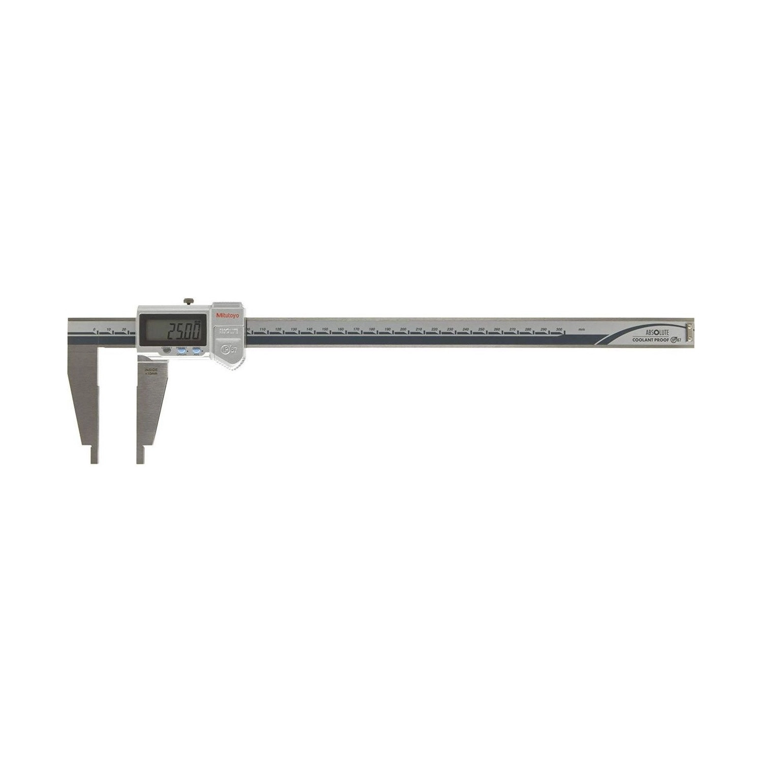 Pie de Metro Digital ABSOLUTE Mitutoyo 300 mm 0,01 mm con Puntas Redondeadas 550-331-20 IP67 - Tienda Oficial | Producto Original