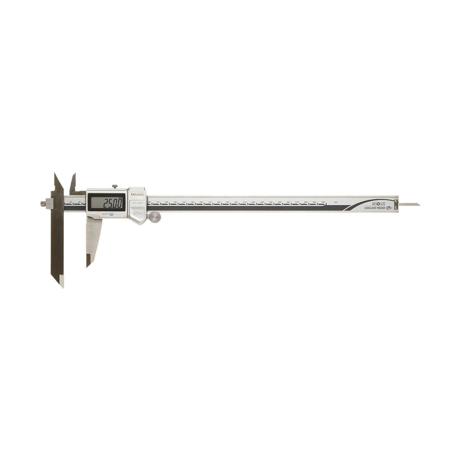 Pie de Metro Digital ABSOLUTE Mitutoyo 300 mm 0,01 mm con Mordazas Offset 573-604-20 IP67 - Tienda Oficial | Producto Original