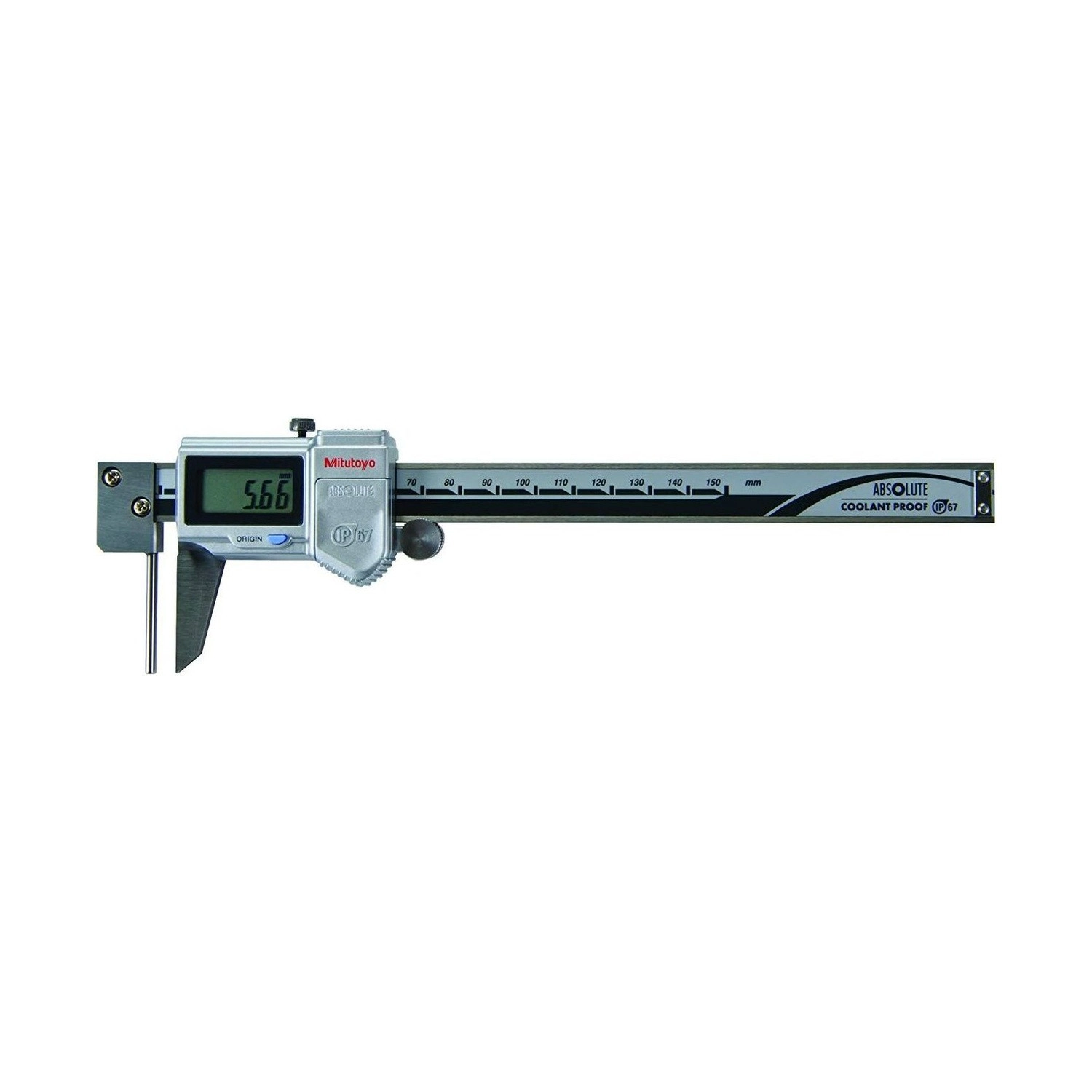 Pie de Metro Digital ABSOLUTE Mitutoyo 150 mm 0,01 mm para Medición de Espesor de Tubos 573-661-20 IP67 - Tienda Oficial | Producto Original
