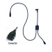 Cable de conexión con entrada de pedal tipo D para U-WAVE (Linear Heigth / HDI) - 02AZE140D - Mitutoyo Tienda Oficial | Producto Original