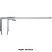Pie de Metro Analógico Mitutoyo 1000 mm 0,02 mm con Mandíbulas Largas 534-108 - Tienda Oficial | Producto Original